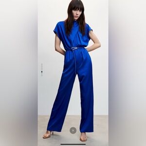 Mango Satin Jumpsuit *Never Worn*
